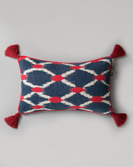 MindTheGap SEEBENSEE Blue, Red, White Pillow