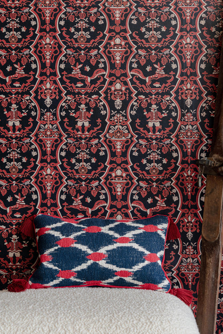 MindTheGap SEEBENSEE Blue, Red, White Pillow