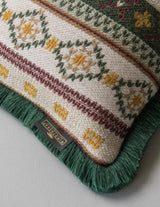 MindTheGap GAISSTEIN Dark Green, Light Green, Taupe Pillow