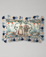 MindTheGap LANDHAUSMODE Blue, Green, Red, Taupe Pillow