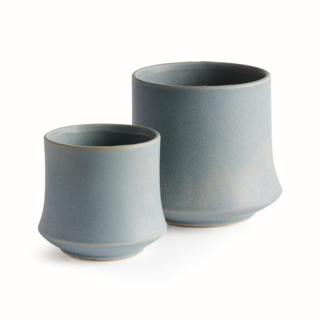 Napa Dusty Blue LITTON POTS, SET OF 2