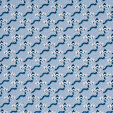 Schumacher Bombay Rainbow Bleu Fabric