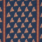 Schumacher Bangalore Imagination Bleu Fabric