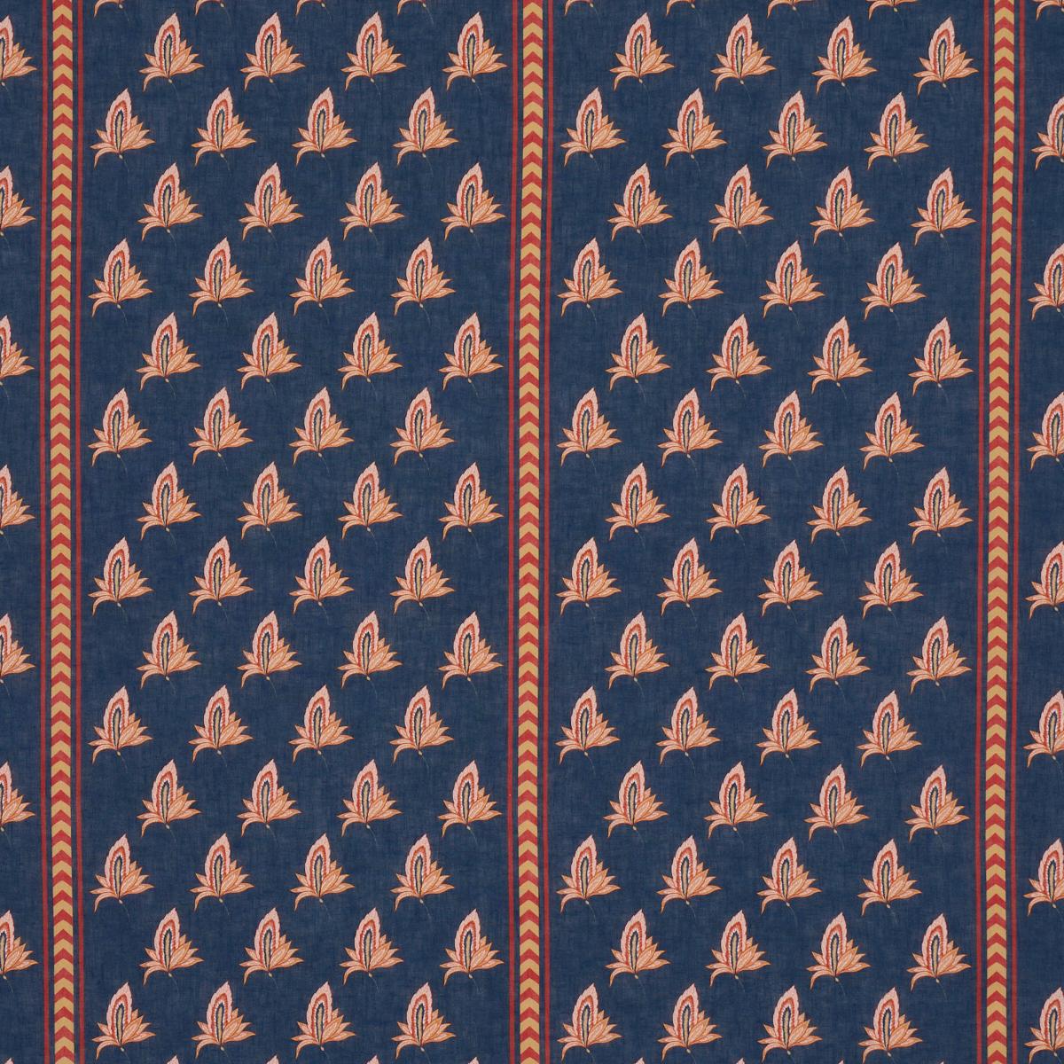 Schumacher Bangalore Imagination Bleu Fabric