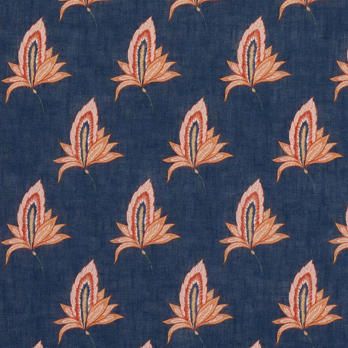 Schumacher Bangalore Imagination Bleu Fabric