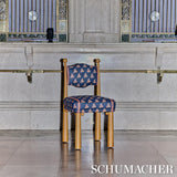 Schumacher Bangalore Imagination Bleu Fabric