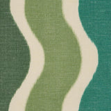 Schumacher Roman Reverie Teal & Leaf Fabric