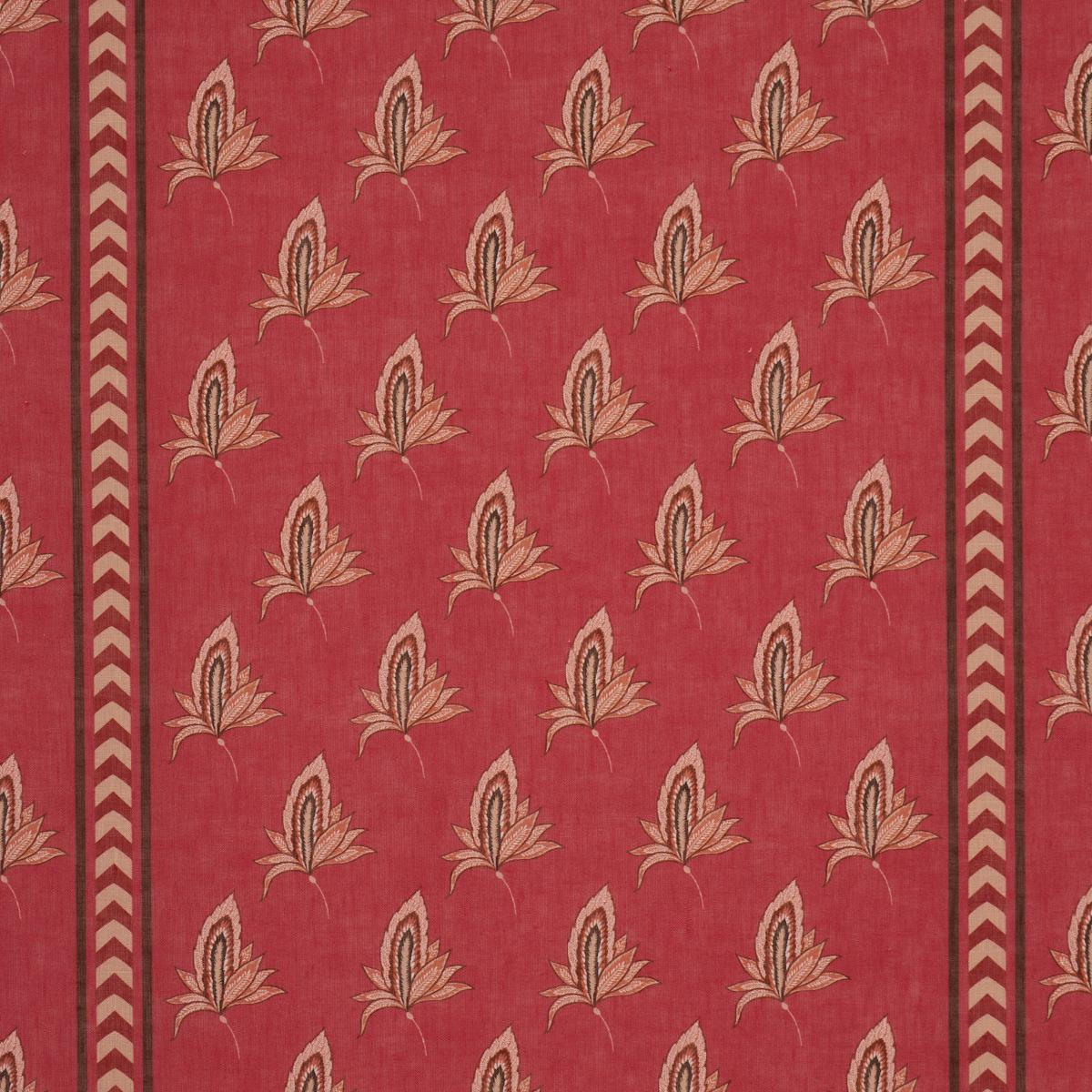 Schumacher Bangalore Imagination Rouge Fabric