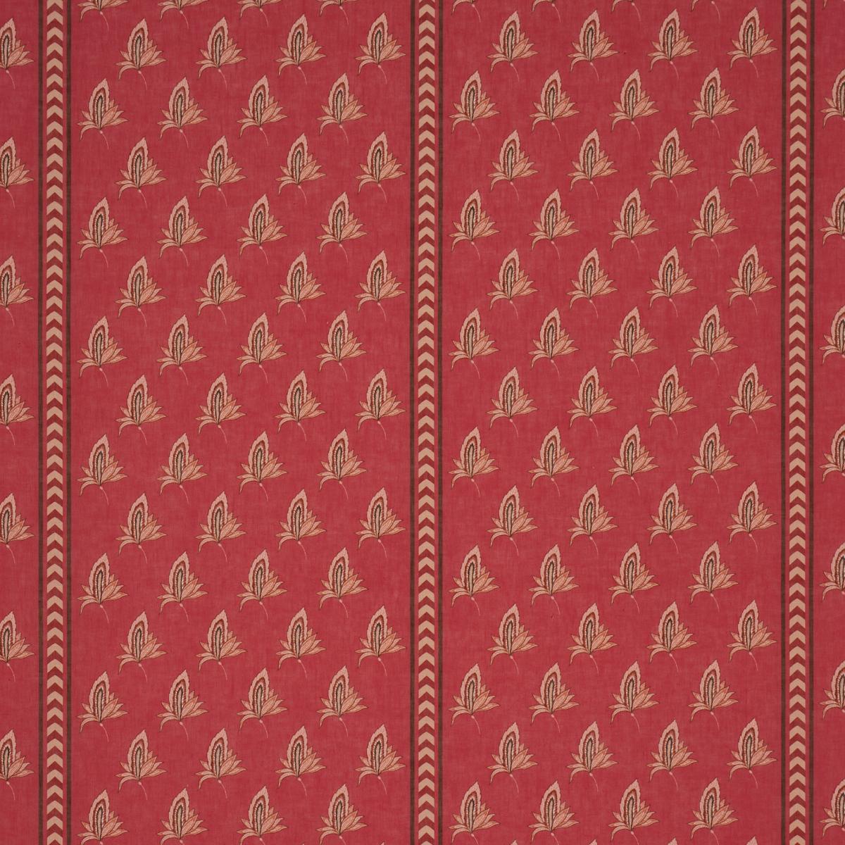 Schumacher Bangalore Imagination Rouge Fabric