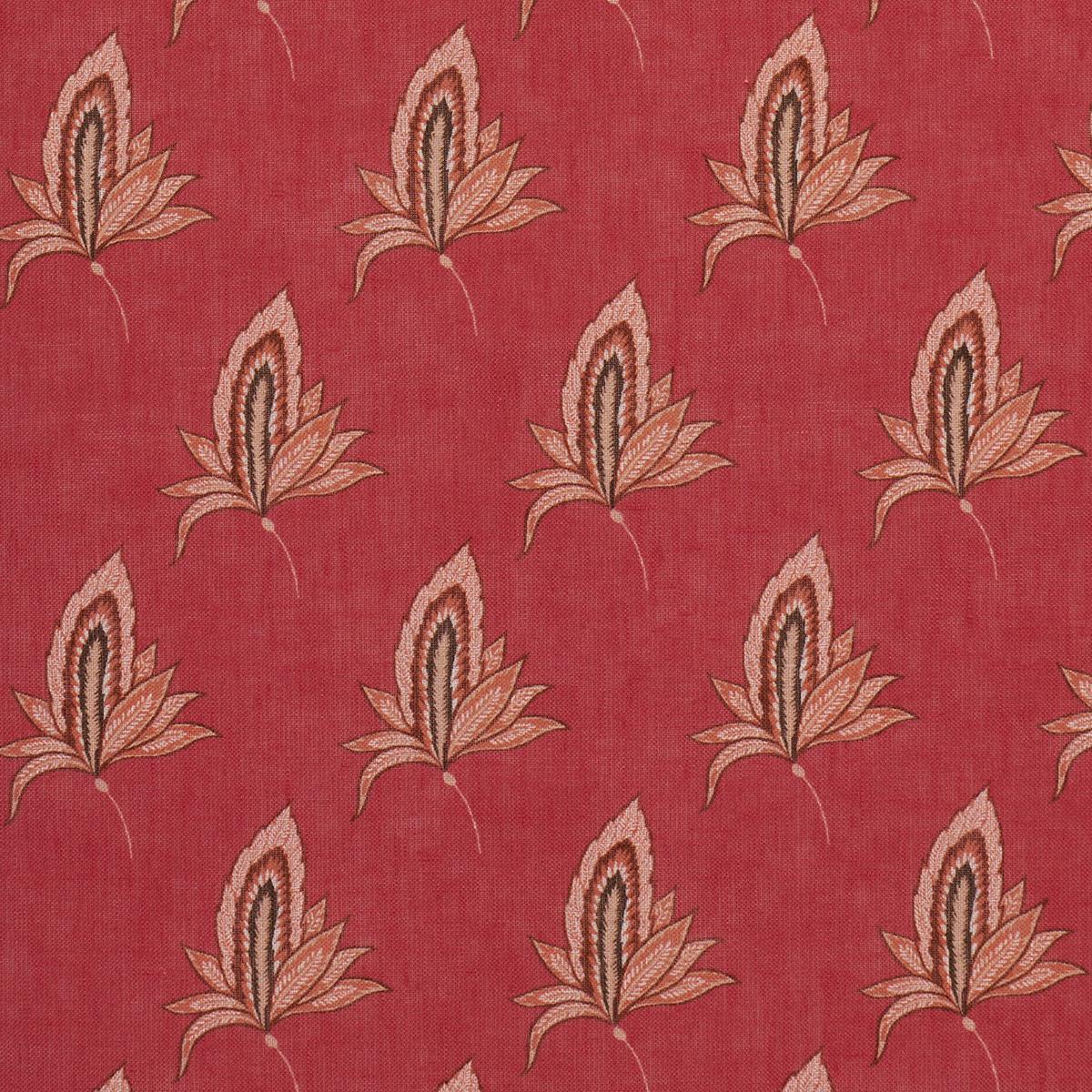 Schumacher Bangalore Imagination Rouge Fabric