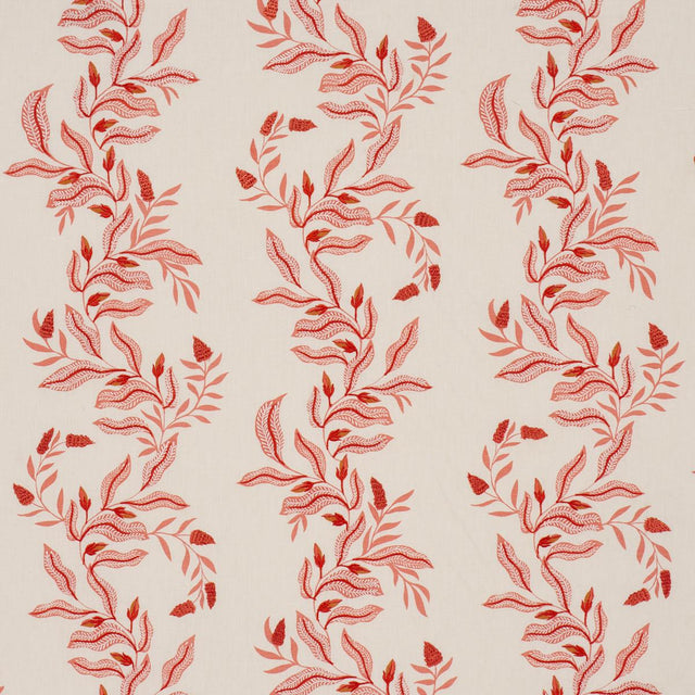 Schumacher Vagary Vines Coral Fabric