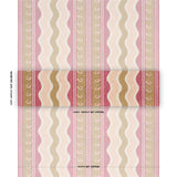 Schumacher Roman Reverie Gold & Rose Fabric