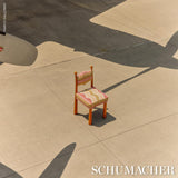 Schumacher Roman Reverie Gold & Rose Fabric