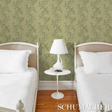 Schumacher Vagary Vines Honeydew Wallpaper