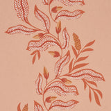 Schumacher Vagary Vines Papaya Wallpaper