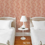 Schumacher Vagary Vines Papaya Wallpaper