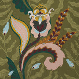 Schumacher Jaipur Fantaisie Moss Fabric