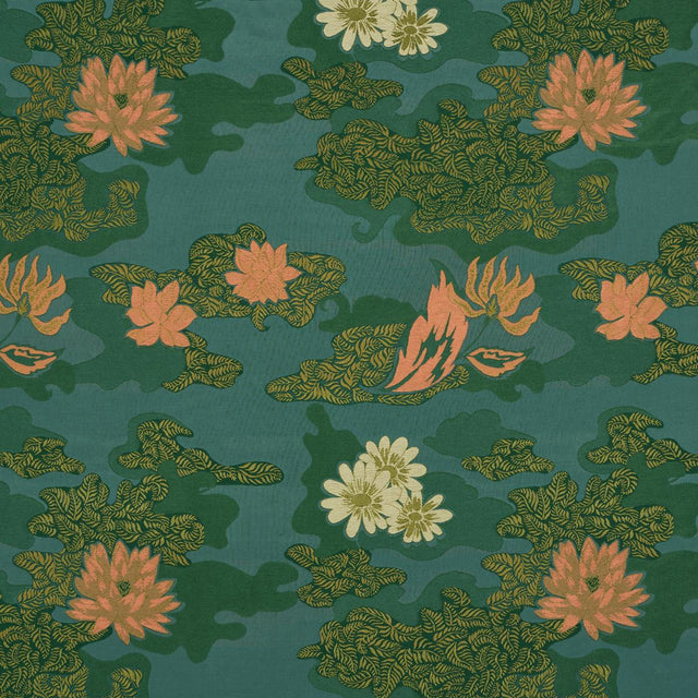 Schumacher Lian Dream Turquoise Fabric