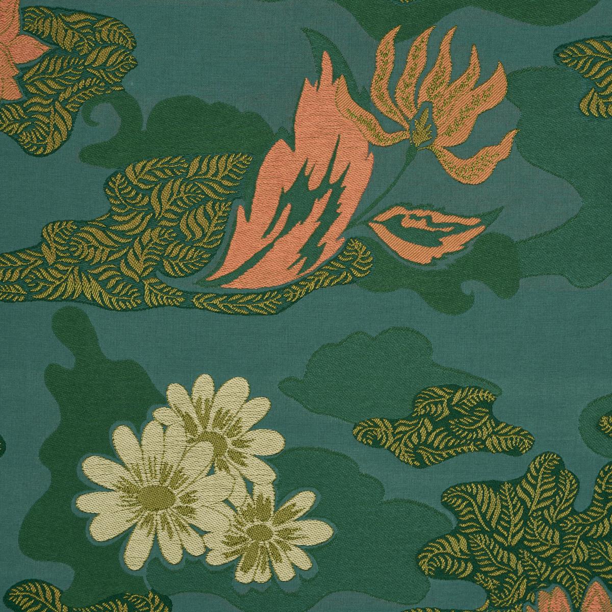 Schumacher Lian Dream Turquoise Fabric