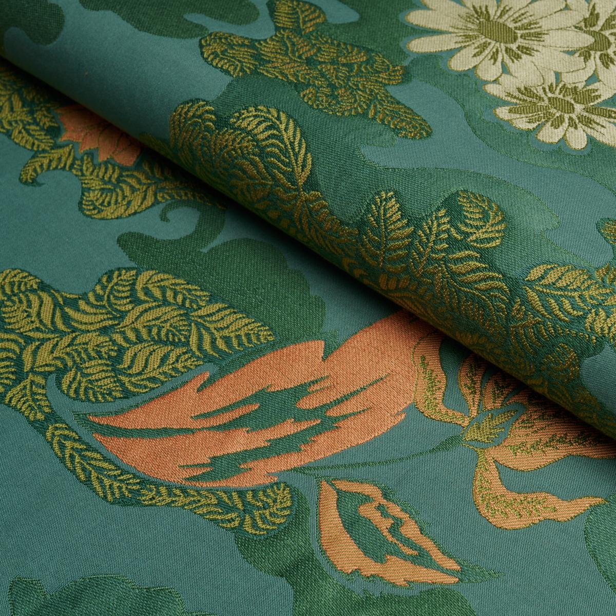 Schumacher Lian Dream Turquoise Fabric