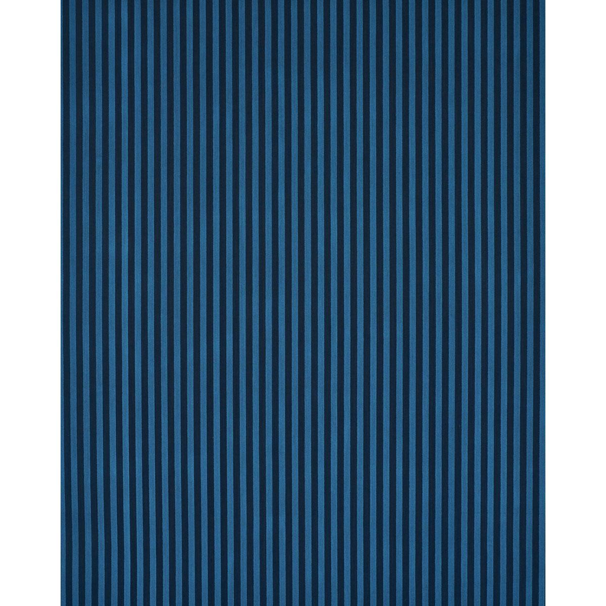 Schumacher Pipe Illusion Bleu Fabric