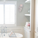 Crystorama Melrose 1 Light Antique White Sconce