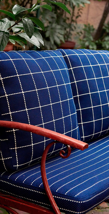 Gaston Y Daniela SAHIL NAVY Upholstery Fabric
