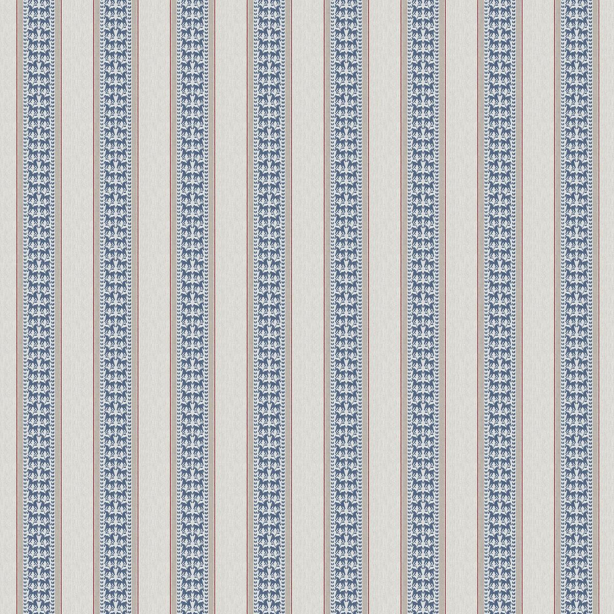 Gaston Y Daniela TROYA AZUL/ROJO Upholstery Fabric