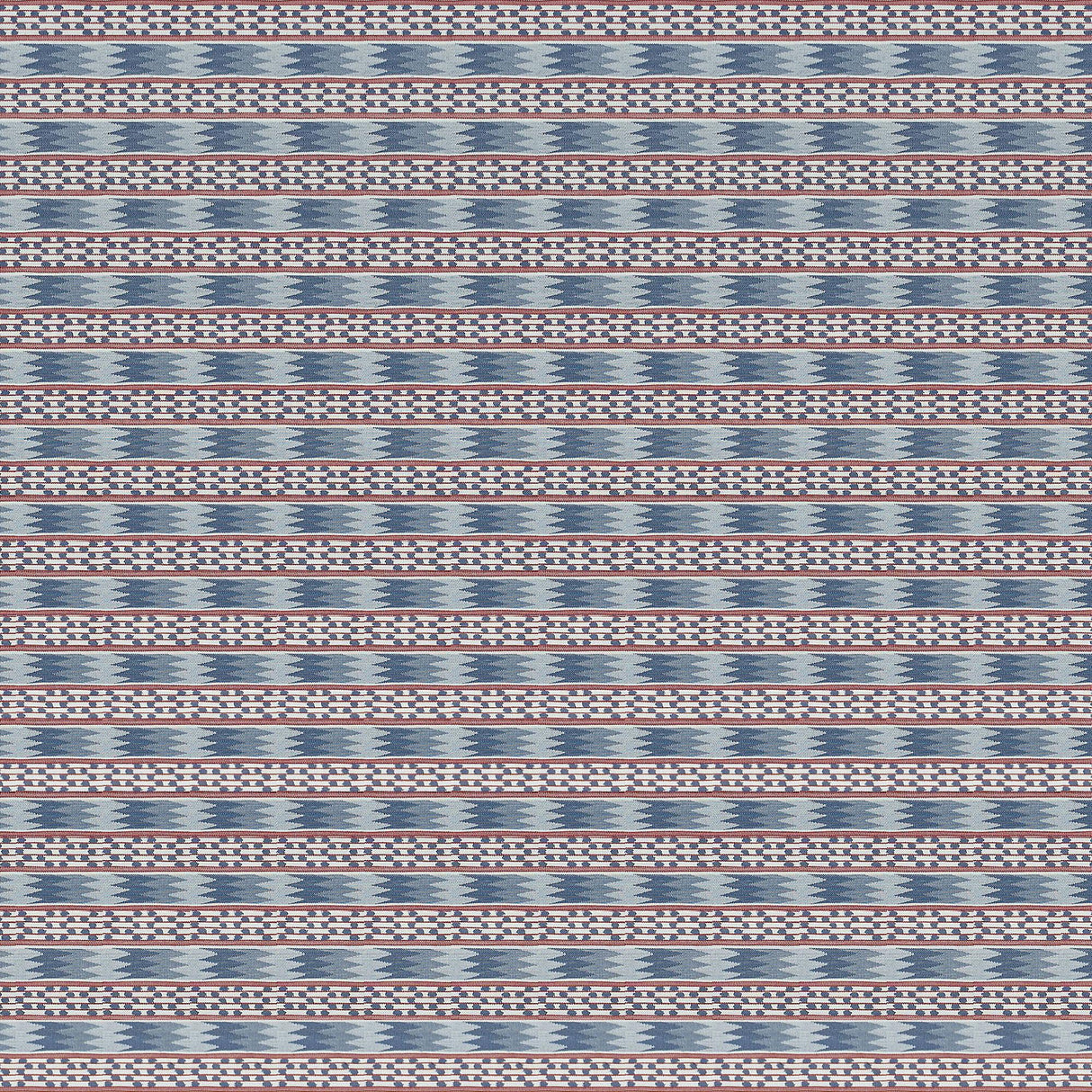 Gaston Y Daniela EFESO AZUL/ROJO Upholstery Fabric