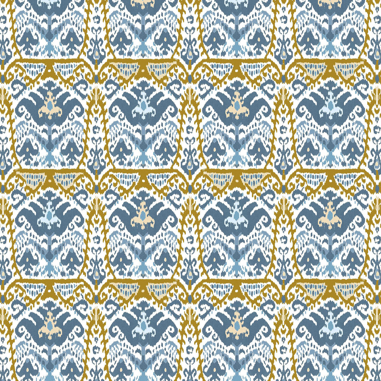 Gaston Y Daniela DOGA AZUL/ORO Upholstery Fabric
