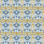 Gaston Y Daniela DOGA AZUL/ORO Upholstery Fabric