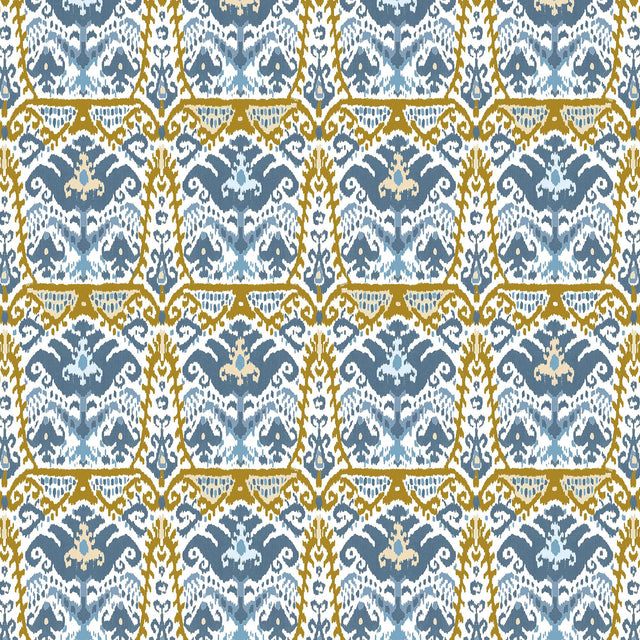 Gaston Y Daniela DOGA AZUL/ORO Upholstery Fabric