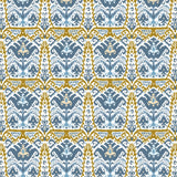 Gaston Y Daniela DOGA AZUL/ORO Upholstery Fabric