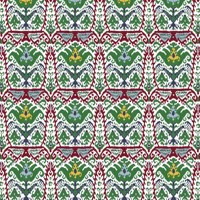 Gaston Y Daniela DOGA ROJO/VERDE Upholstery Fabric