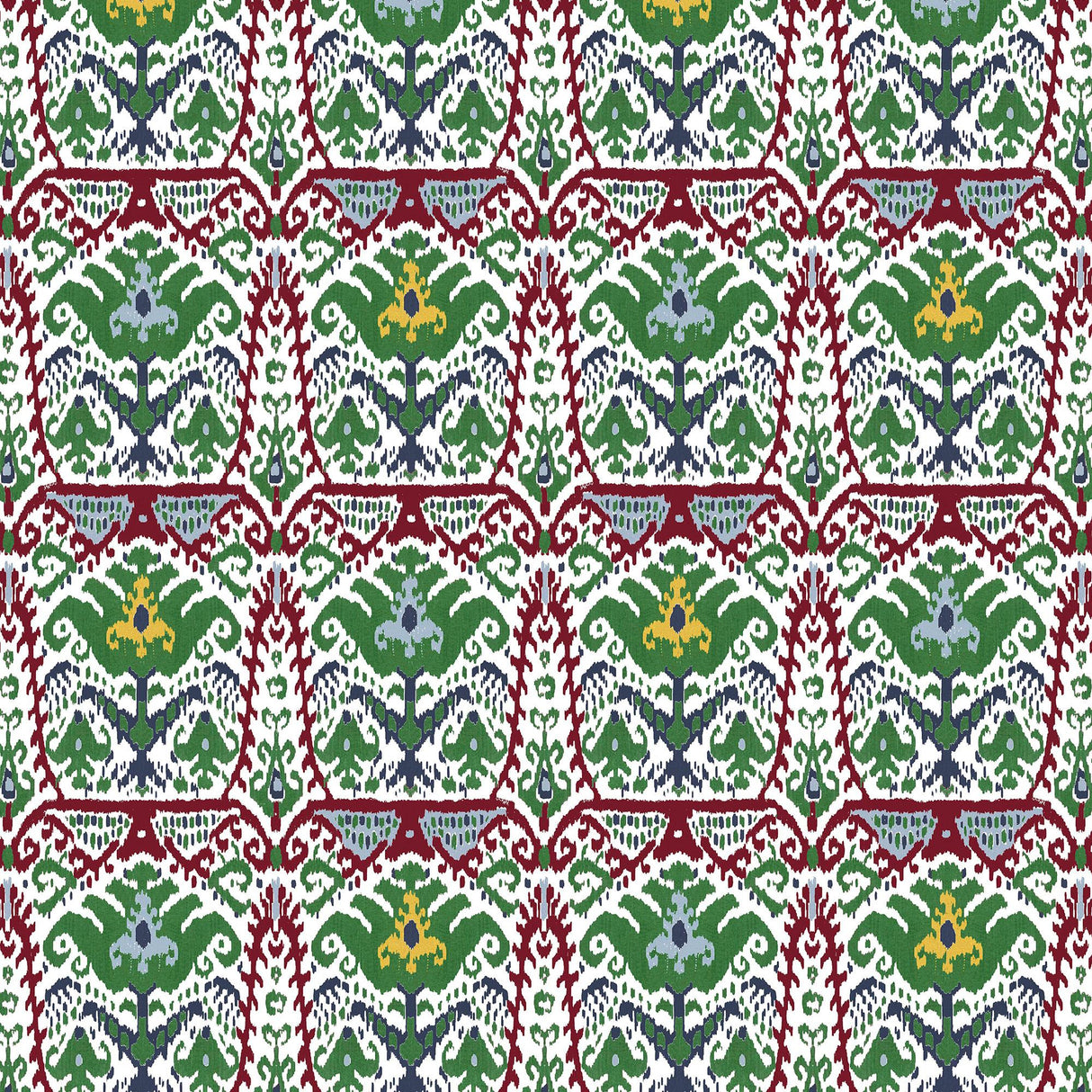 Gaston Y Daniela DOGA ROJO/VERDE Upholstery Fabric