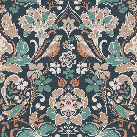 Brewster Home Fashions Arthouse Arthouse Birdy Navy Wallpaper