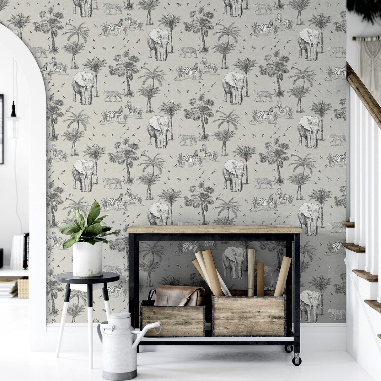 Brewster Home Fashions Arthouse Arthouse Lionel Grey Wallpaper