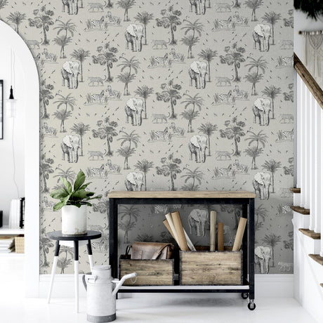 Brewster Home Fashions Arthouse Arthouse Lionel Grey Wallpaper
