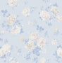 A-Street Prints LoveShackFancy Everblooming Rosettes Whisper Blue Wallpaper