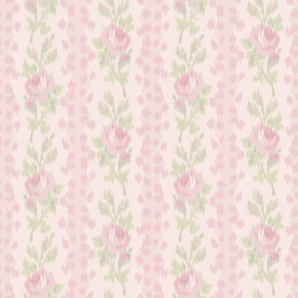 A-Street Prints LoveShackFancy Blooming Heirloom Strawberry Macaron Wallpaper