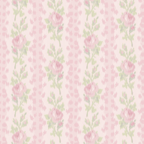 A-Street Prints LoveShackFancy Blooming Heirloom Strawberry Macaron Wallpaper