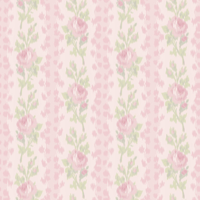 A-Street Prints LoveShackFancy Blooming Heirloom Strawberry Macaron Wallpaper