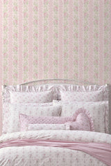 A-Street Prints LoveShackFancy Blooming Heirloom Strawberry Macaron Wallpaper