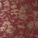 Brewster Home Fashions Fine Decor Medley Nikolai Ruby Wallpaper
