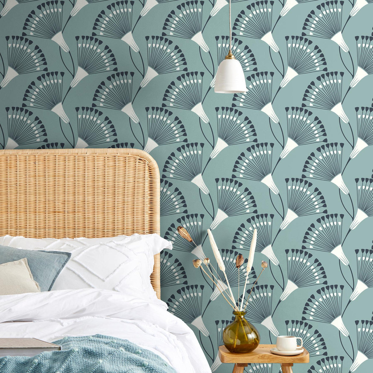 Brewster Home Fashions Fine Decor Medley Wilder Light Blue Wallpaper