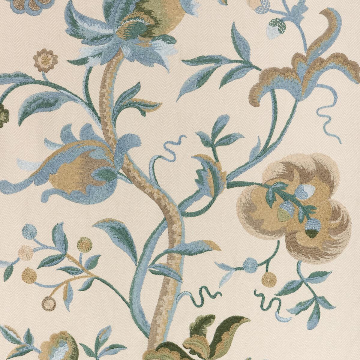 Lee Jofa DORTON EMBROIDERY TEAL Fabric