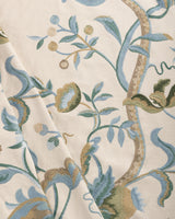 Lee Jofa DORTON EMBROIDERY TEAL Fabric