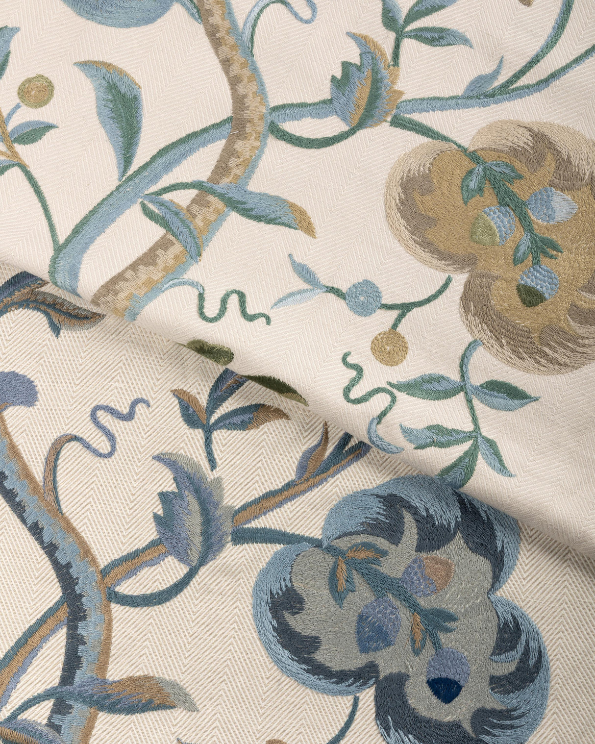 Lee Jofa DORTON EMBROIDERY TEAL Fabric