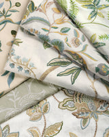 Lee Jofa DORTON EMBROIDERY TEAL Fabric