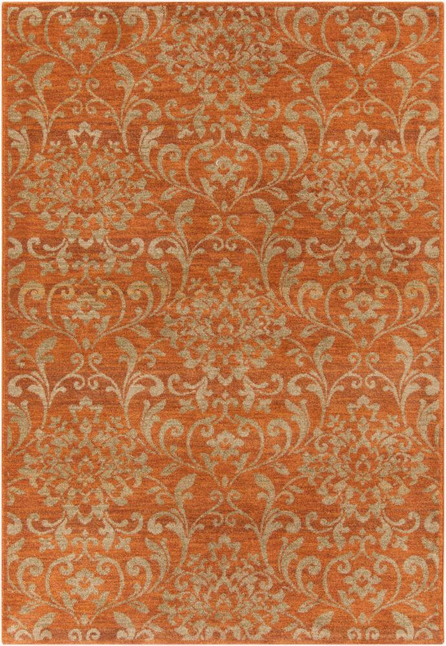 Surya Arabesque ABS-3007 Brown;Burnt Orange;Mustard;Olive 8'10" x 12'10" Rug
